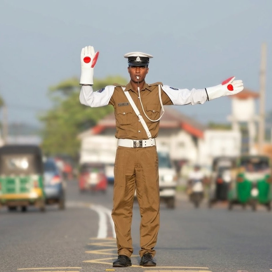 Traffic Warden with Police